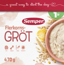 Semper Flerkornsgröt från 1 år 470 g