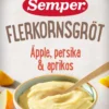 Semper Flerkornsgröt Äpple, persika & aprikos 120 g