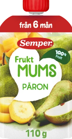 Semper Fruktmums Klämmis Päron 110 g
