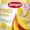 Semper Fruktpuré Mango och Banan från 5 månader 190 g
