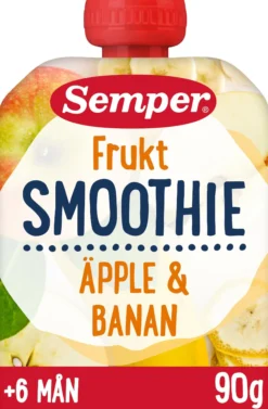 Semper Fruktsmoothie Äpple & Banan 90g