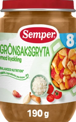 Semper Grönsaksgryta med kyckling 190 g