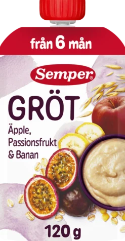 Semper Grötklämmis Passionsfrukt från 6 månader 120 g
