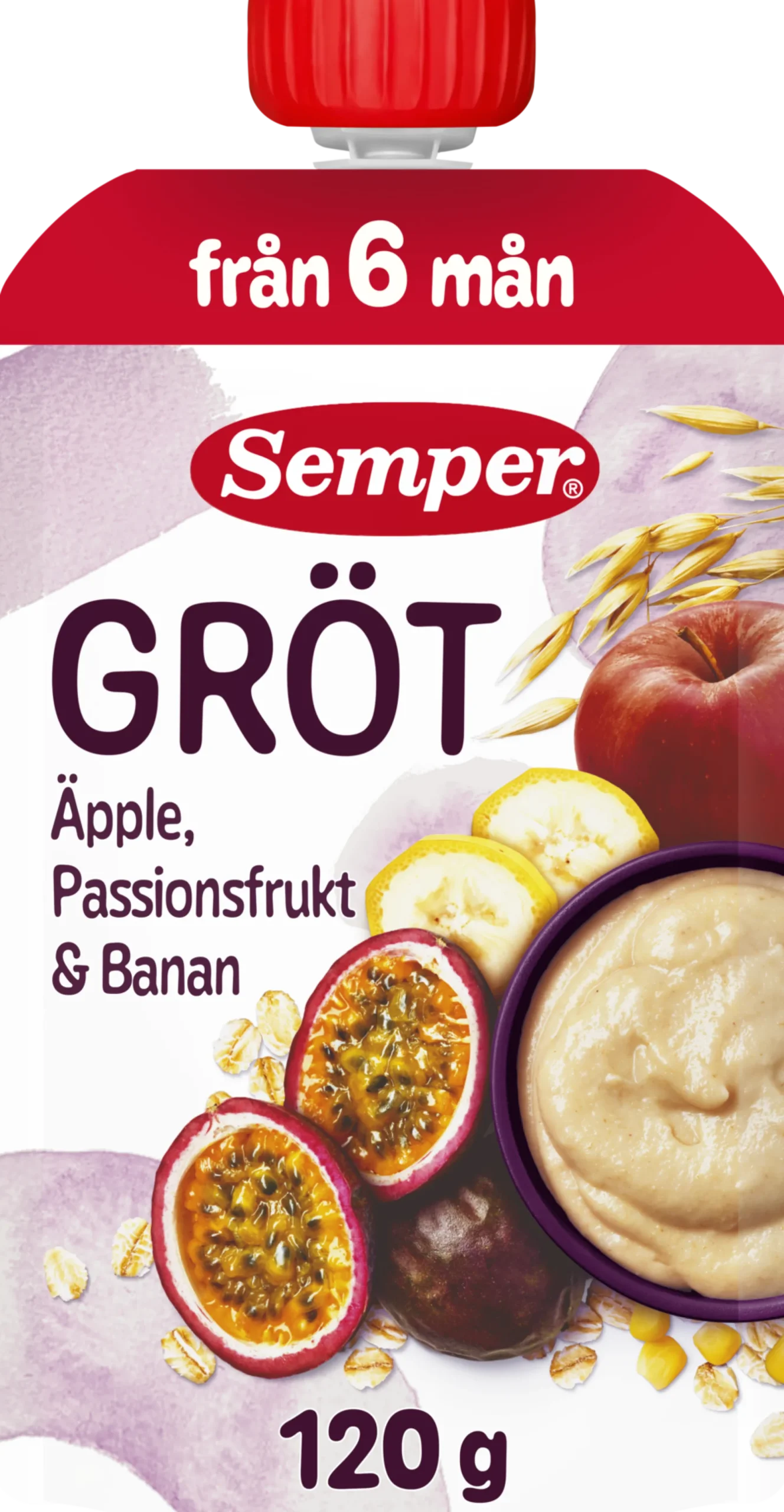 Semper Grötklämmis Passionsfrukt från 6 månader 120 g