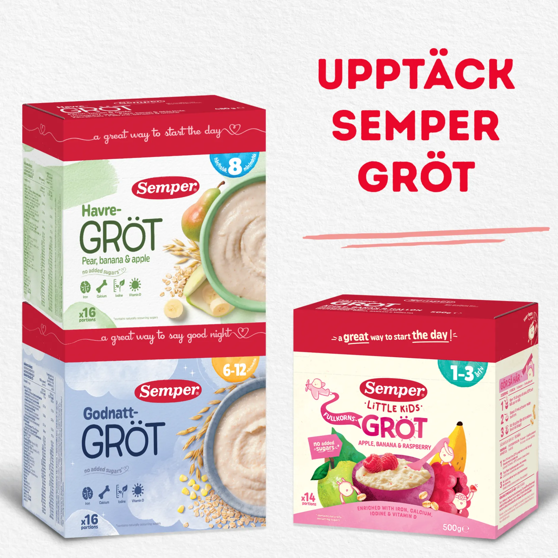 Semper Havregröt Mild & Naturell 480 g