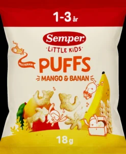 Semper Multigryn Puffs Mango Barn 1-3 år 18 g