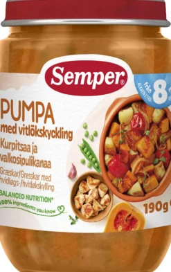 Semper Pumpa Med Vitlökskyckling Från 8 månader