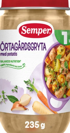Semper Örtagårdsgryta med Potatis 1 år 235 g