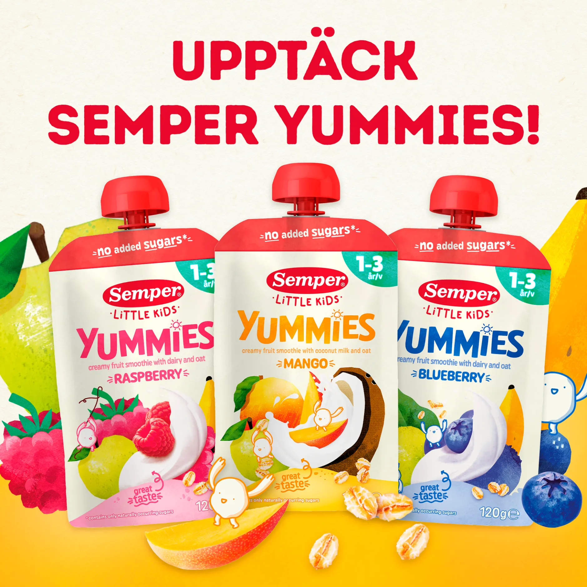 Semper Yummies Blåbär 1-3 år