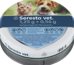 Seresto vet. Halsband Katt & Liten Hund <8kg 1,25g Imidakloprid + 0,56g Flumetrin 1 st