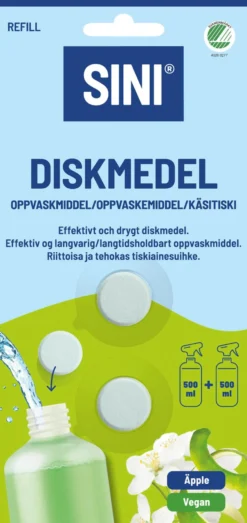 SINI Rengöringstablett Disk refill 2-pack