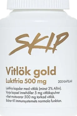Skip Vitlök Gold 500 mg 200 kapslar