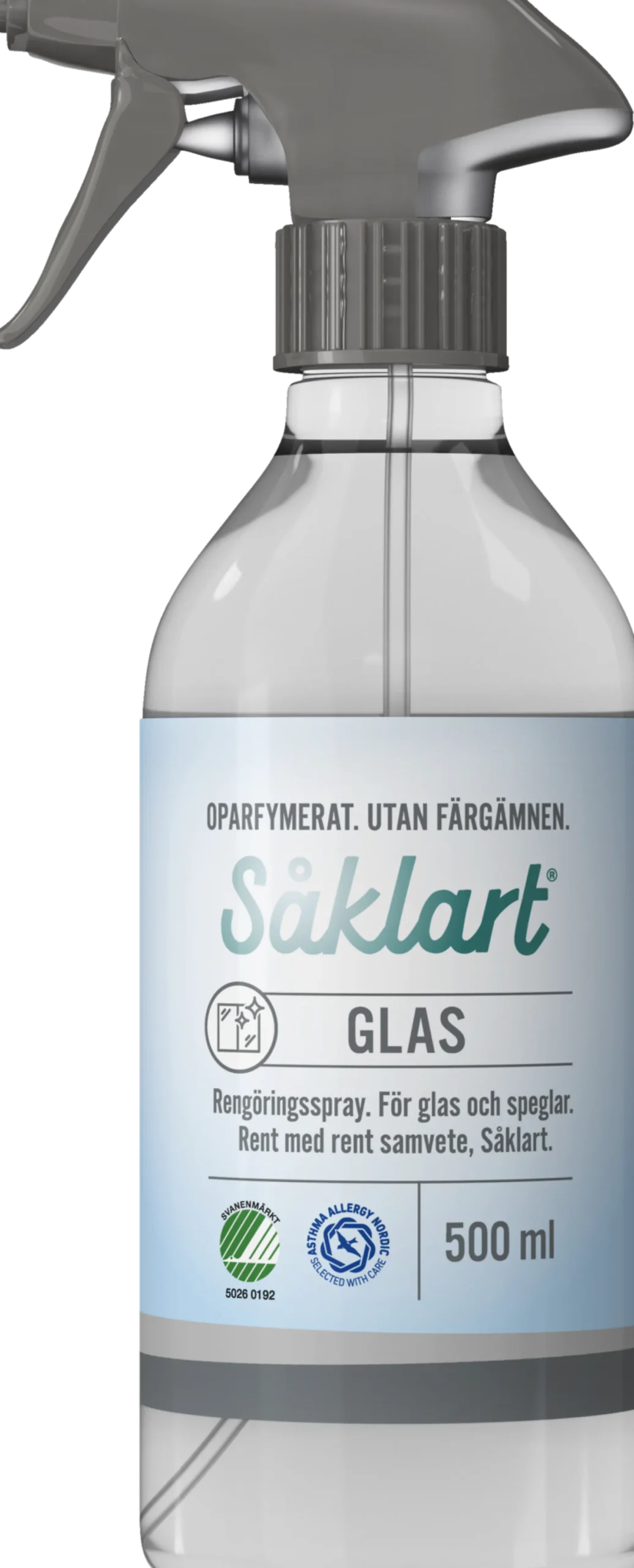 Såklart Glas-spray Oparfymerad 500 ml