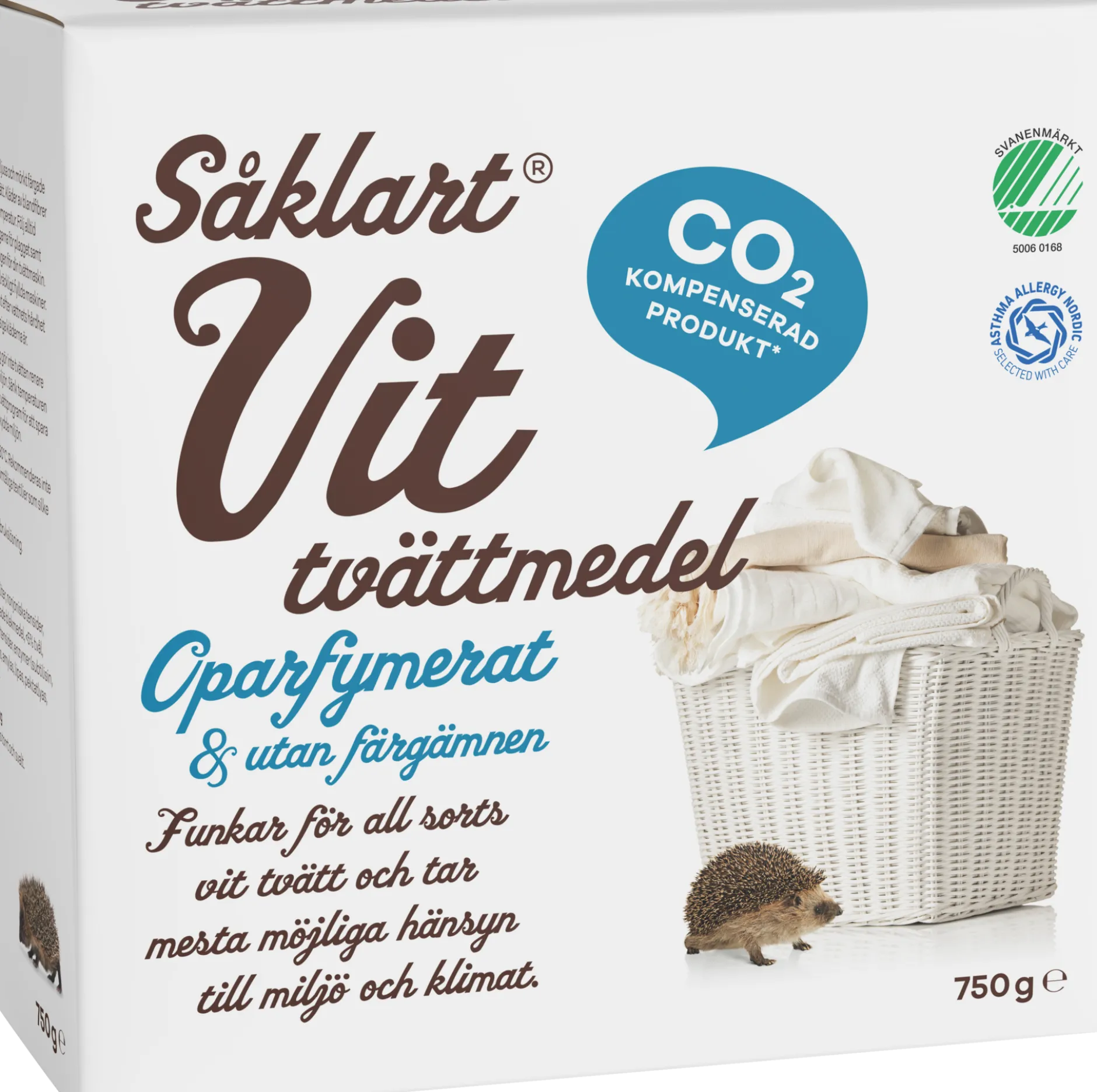 Såklart Tvättmedel Vit 750g