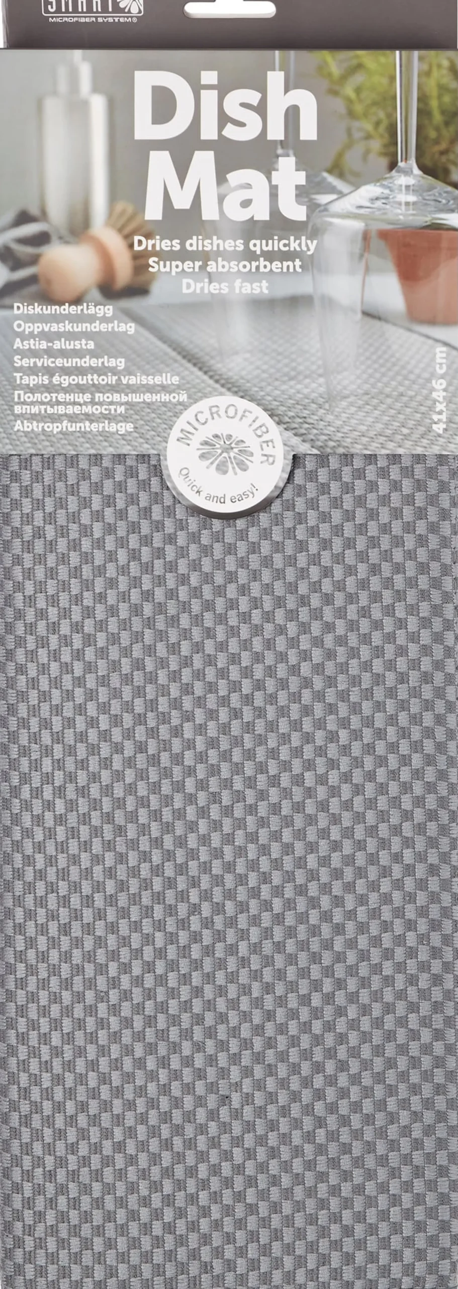 Smart Microfiber Diskunderlägg Grå