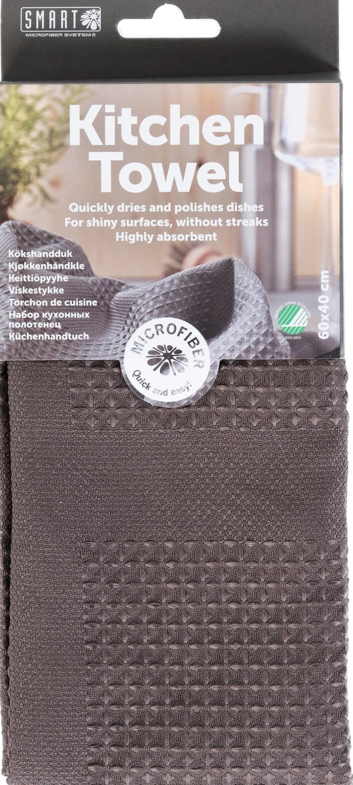 Smart Microfiber Kökshanduk Mörkgrå