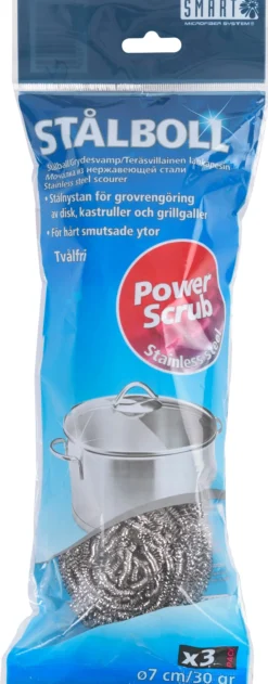 Smart Microfiber Stålboll 3-pack