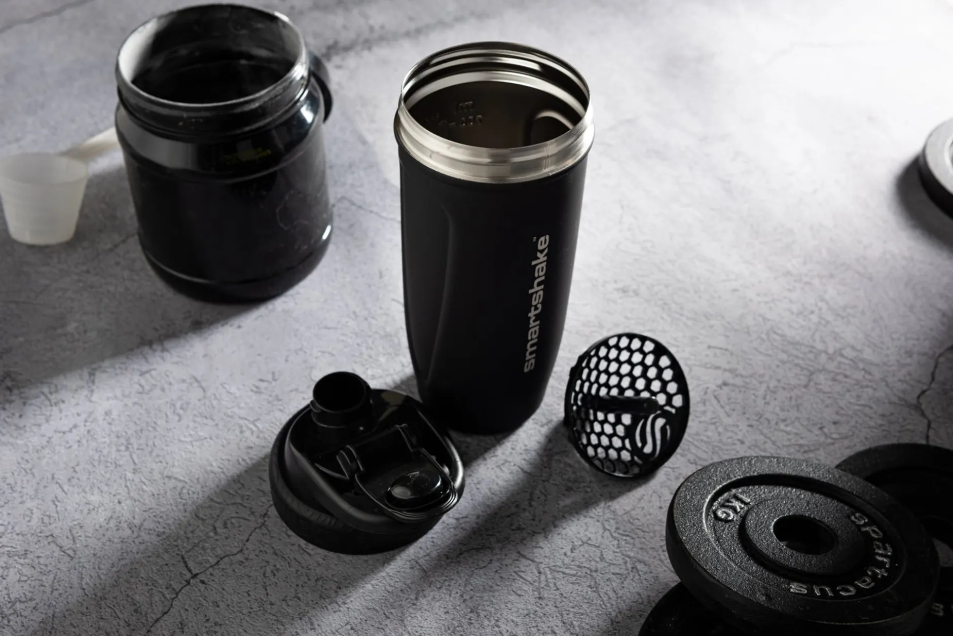 Smartshake Reforce Stainless Steel Black 900 ml