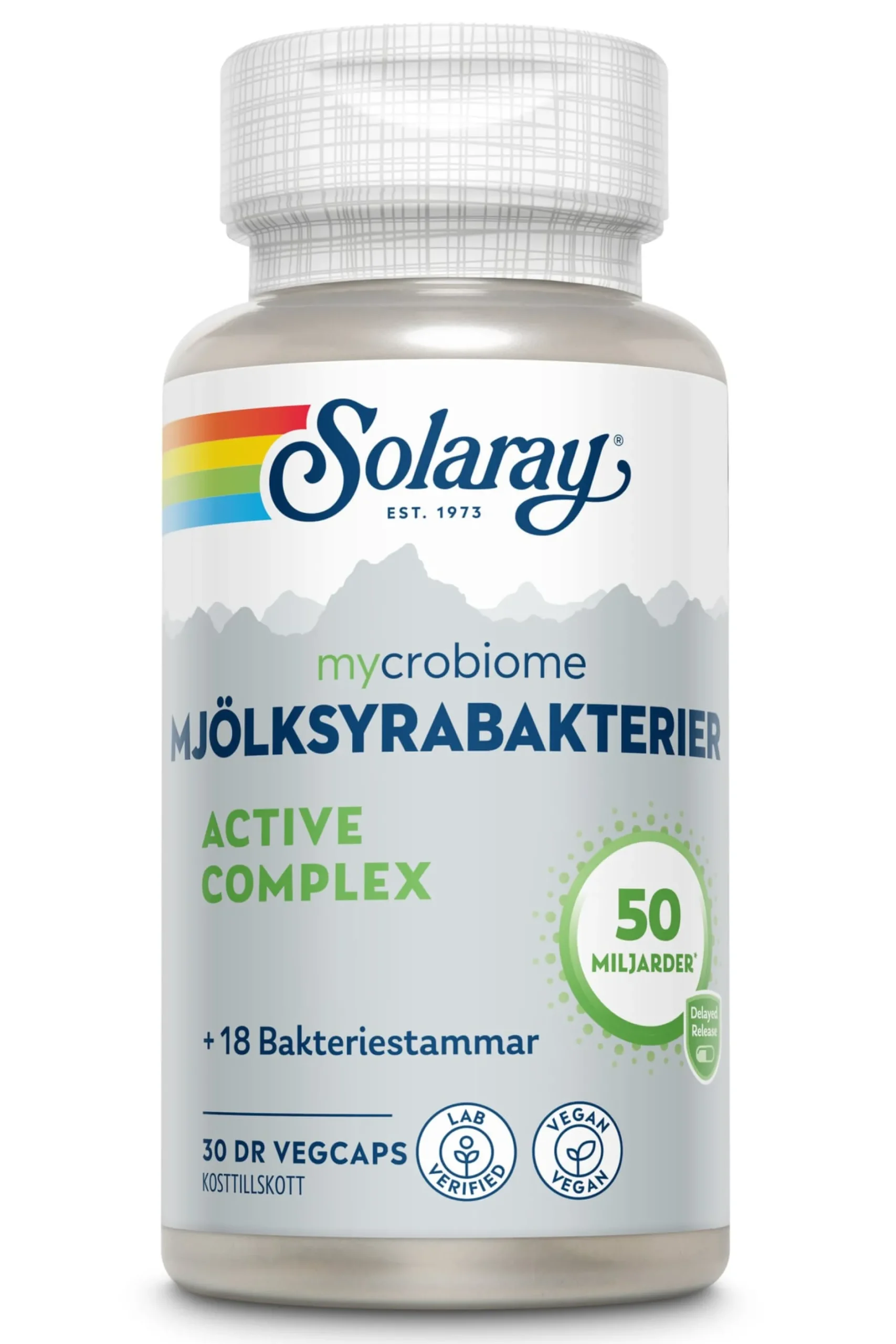 Solaray Mycrobiome Active Complex 30 DR-kapslar