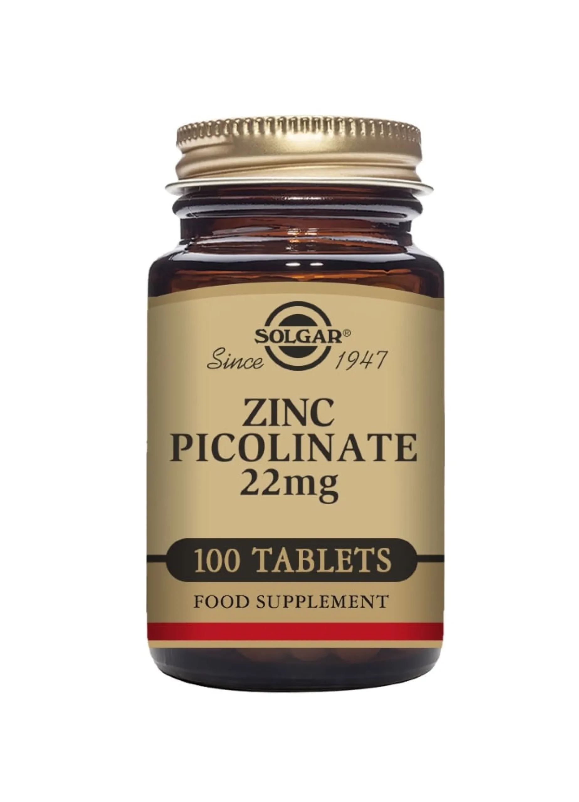 Solgar Zinc Picolinate 22 mg 100 tabletter