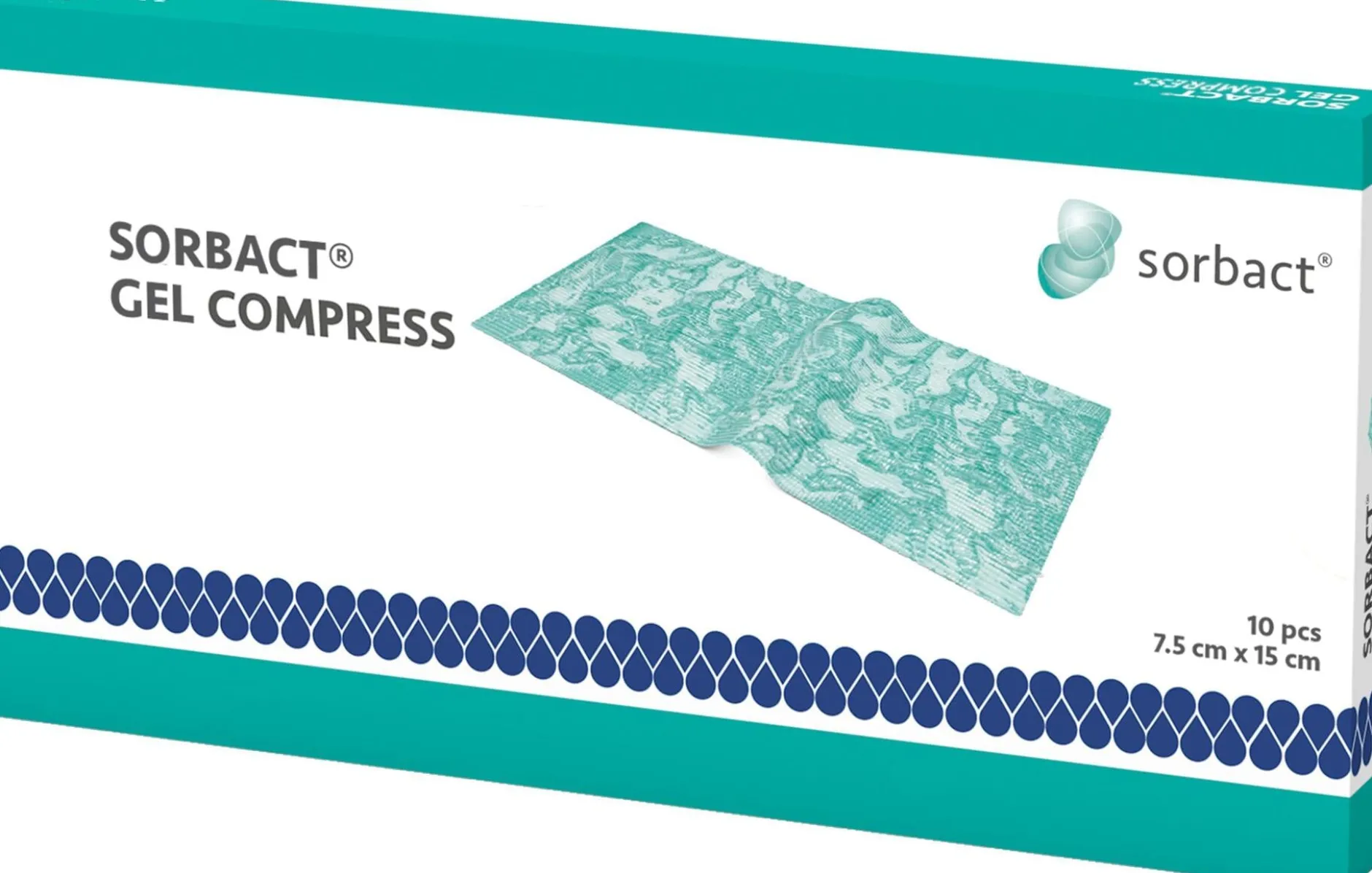 Sorbact Gel Compress 7,5 x 15cm 10st