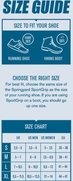 Springyard SportGrip Runsafe Broddar Stl 35-38
