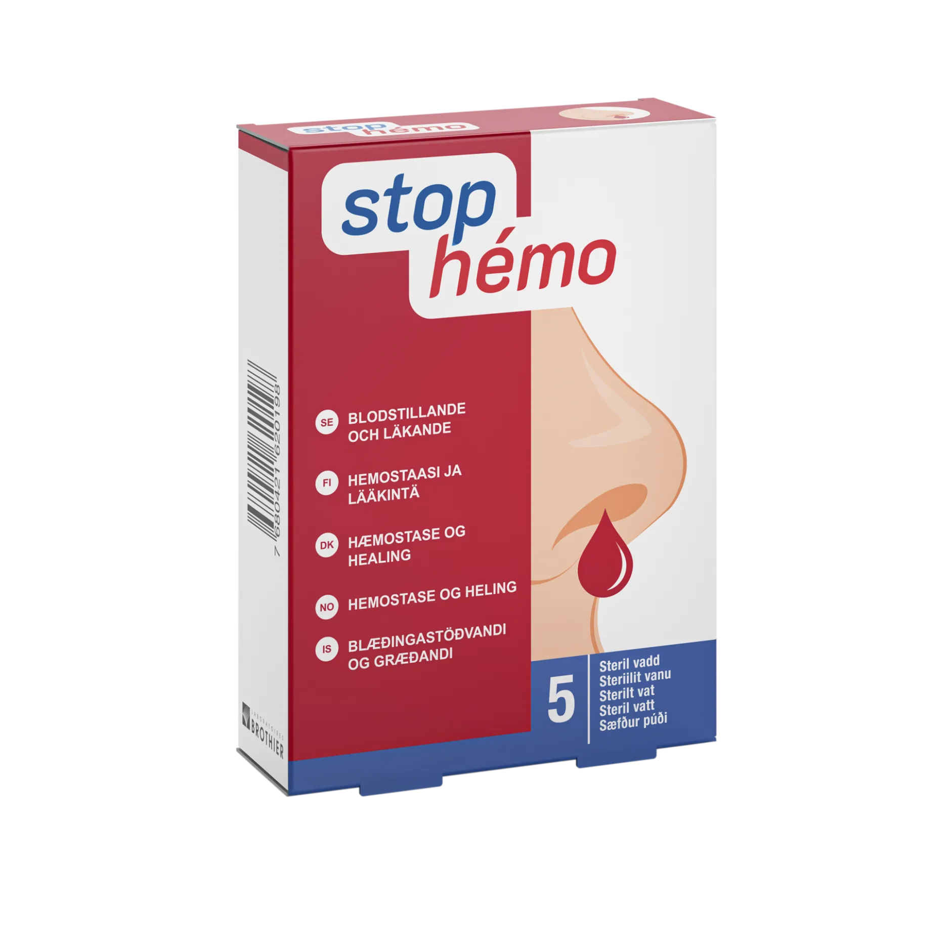 stop hémo Blodstillande Vadd 5 st