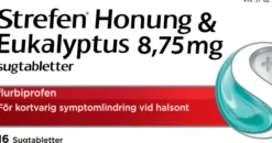 Strefen Honung & Eukalyptus Sugtabletter 8,75 mg 16 st