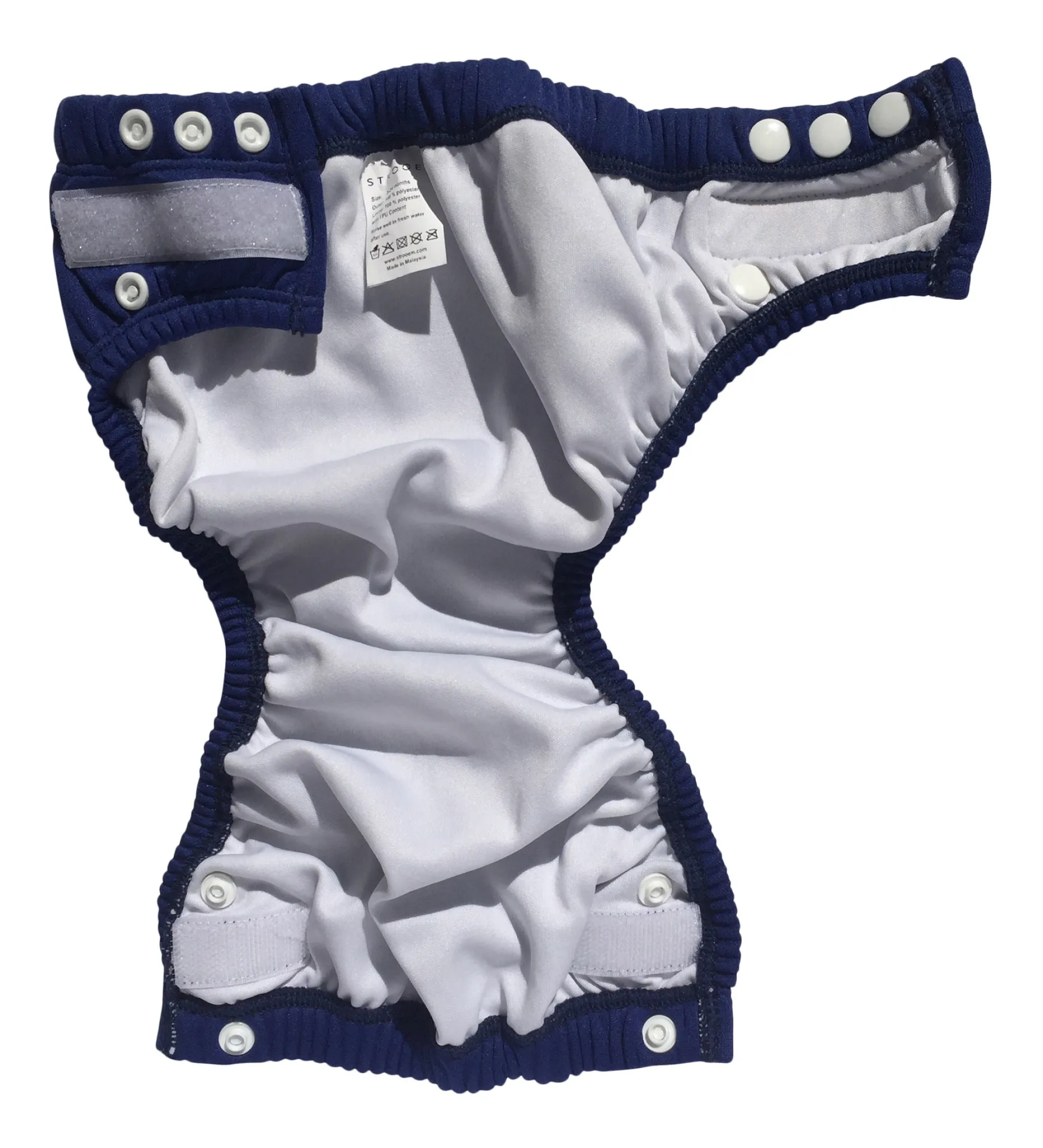 Strooem Nappy Smiley Racer Navy one size 3-24 mån