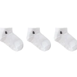 Stuckies Sneaker Socks White 19/21 Anti-Slip