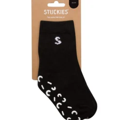 Stuckies Strumpor i bomull Black 25/27 Anti-Slip 1-pack
