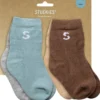 Stuckies Strumpor i bomull River 10/15 Utan Anti-Slip 4-pack