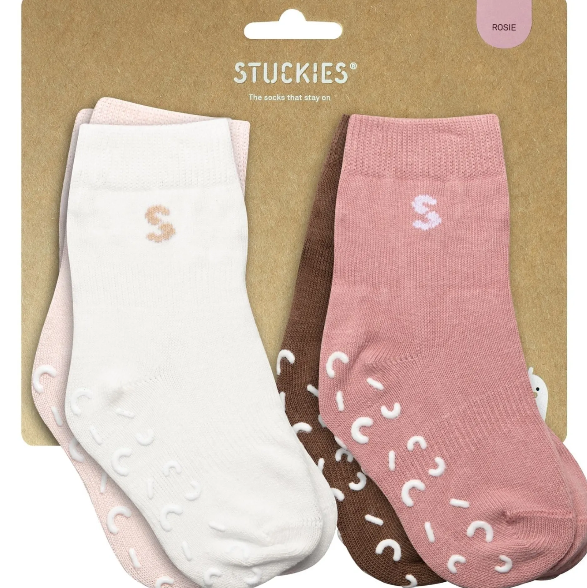 Stuckies Strumpor i bomull Rosie 19/21 Anti-Slip 4-pack