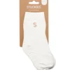 Stuckies Strumpor i bomull White 16/18 Anti-Slip 1-pack