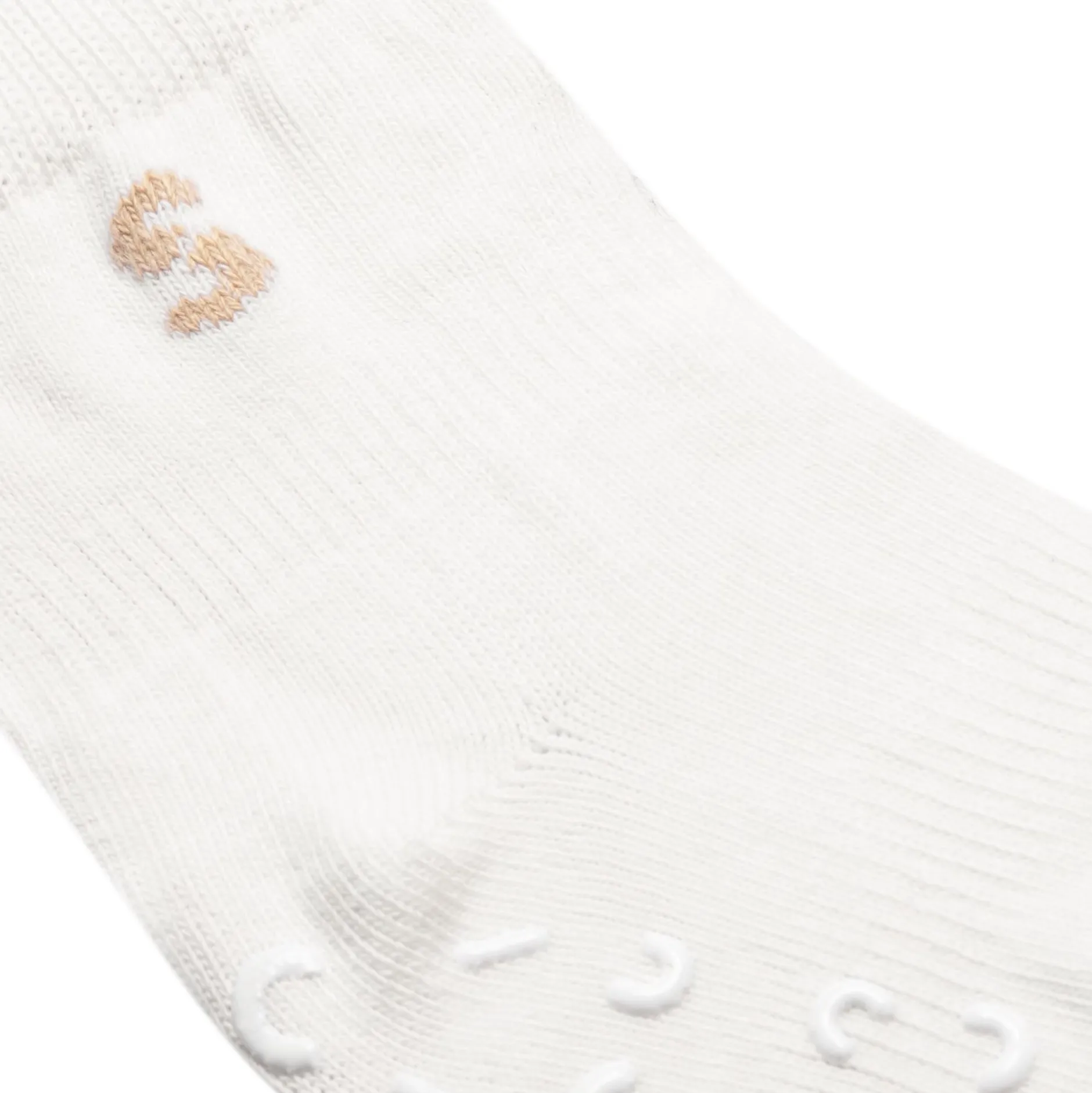 Stuckies Strumpor i bomull White 16/18 Anti-Slip 1-pack