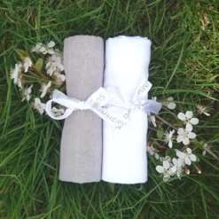 SUMMERVILLE Organic Muslinfilt GOTS Grå 2-pack