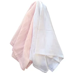 SUMMERVILLE Organic Muslinfilt GOTS Pale Pink 2-pack