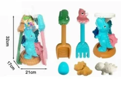 Suntoy Sandset 6 Delar Sandhjul Dinosaurie