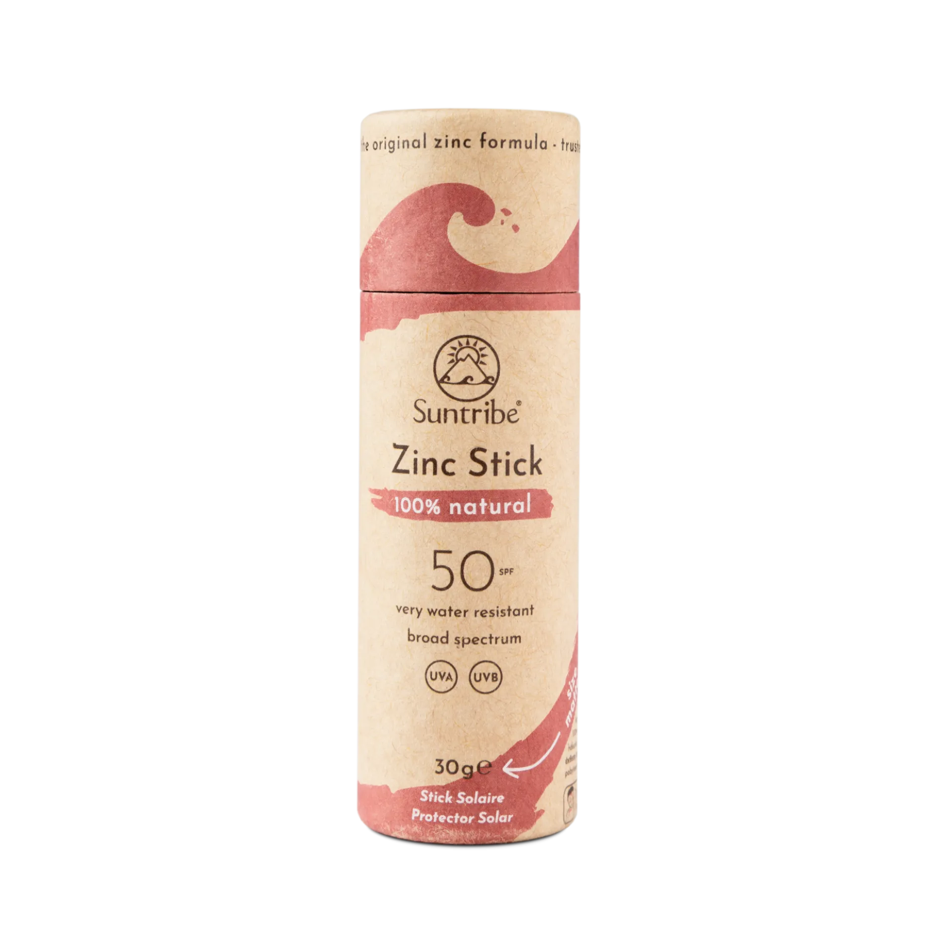 Suntribe All Natural Sport Zinc Stick SPF50 Retro Red 30g