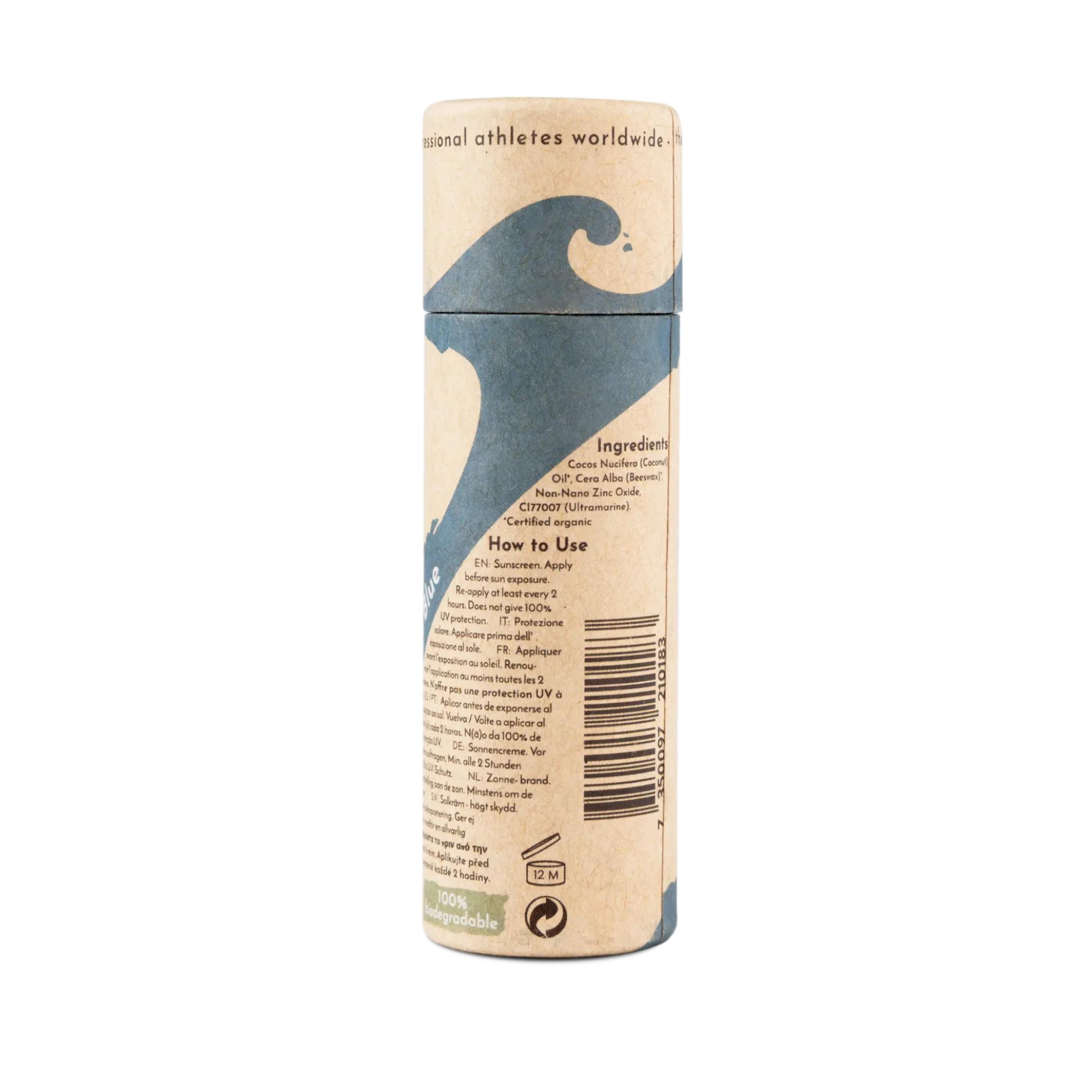 Suntribe All Natural Sport Zinc Stick SPF50 Ocean Blue 30g
