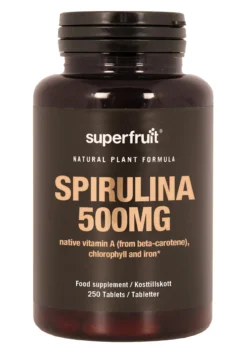 Superfruit Spirulina 500 mg 250 tabletter