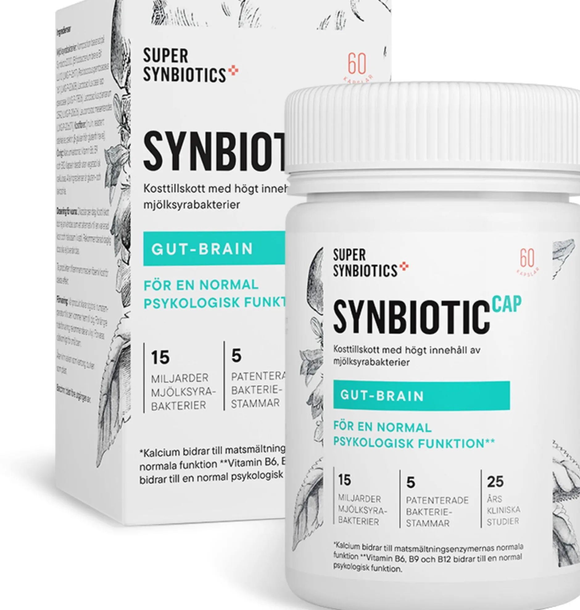 SuperSynbiotics Synbiotic Cap Gut-Brain 60 kapslar
