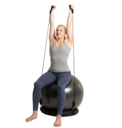 Swedish Posture Pilatesboll med träningsband