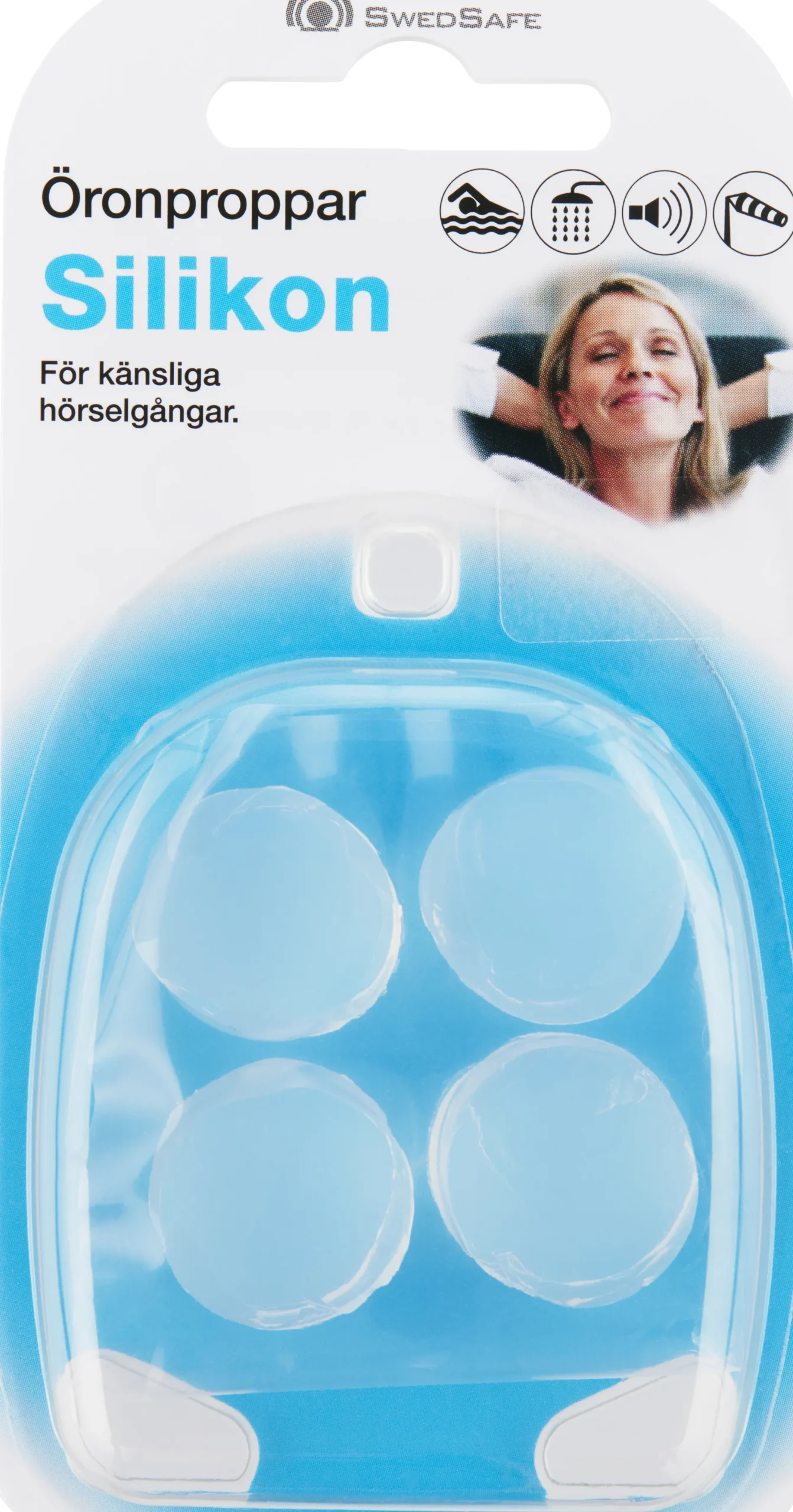 SwedSafe Silikonpropp 4 st