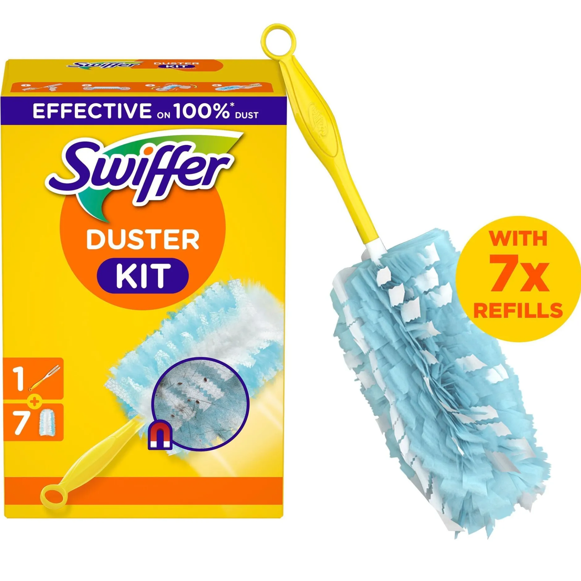 Swiffer Duster Kit 1 handtag + 7 dammvippa refiller