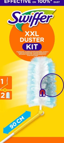 Swiffer XXL Duster Kit, 1 Handtag & 2 Damvippa refiller
