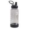 TAKEYA Tritan Motivational Straw Bottle Stormy Black 950 ml
