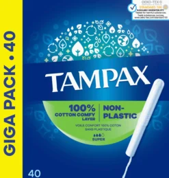 Tampax Super Tamponger med pappersapplikator 40 st