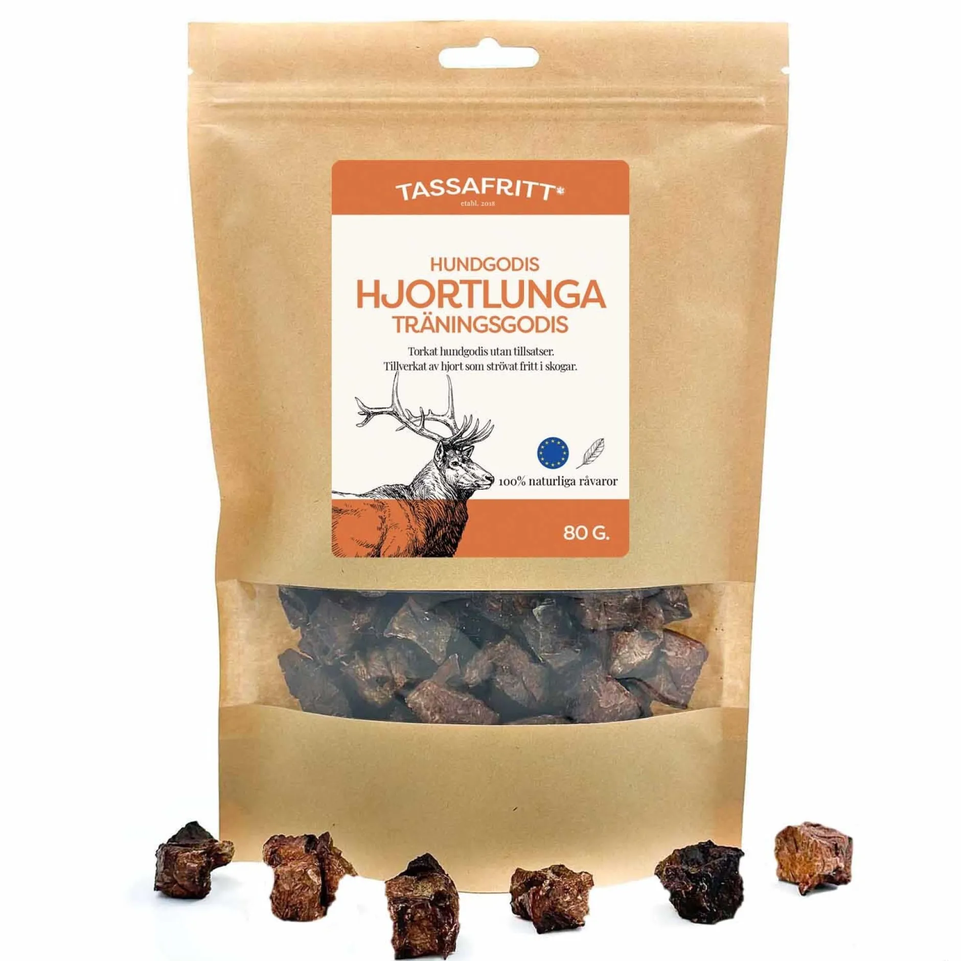 TassaFritt Hjortlunga Träningsgodis 80 g