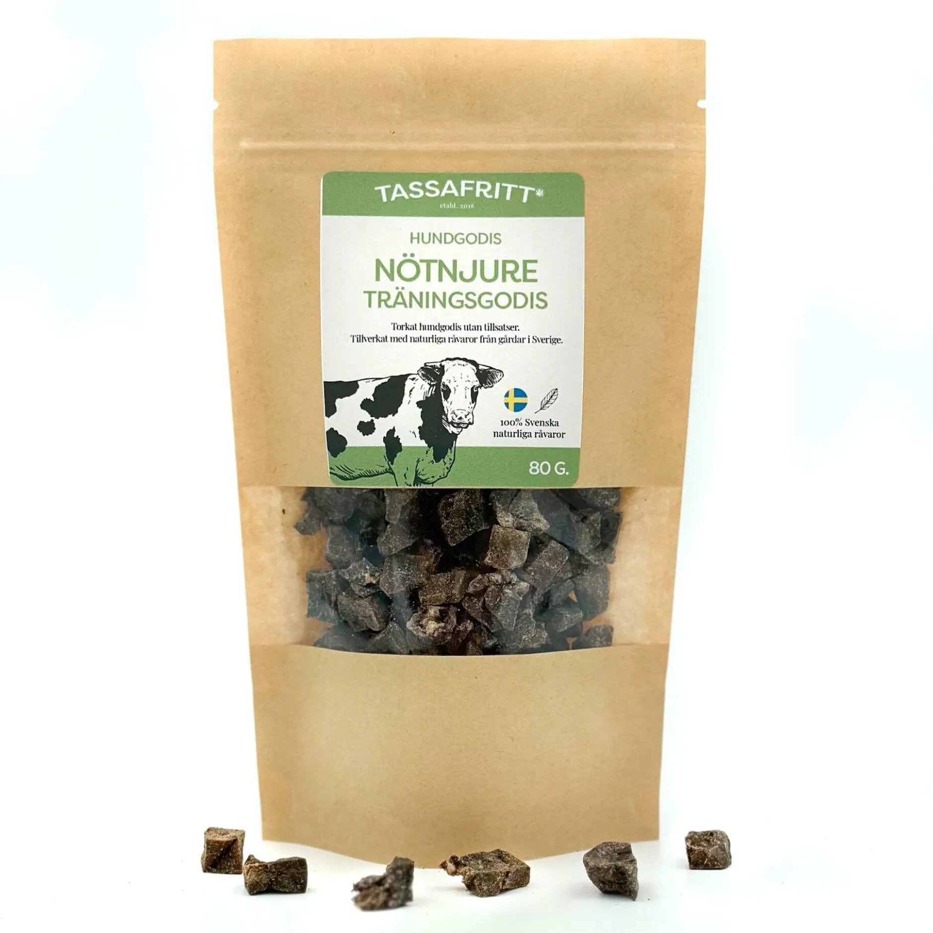TassaFritt Hundgodis Oxnjure 80 g